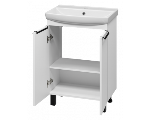 Приобрести Клермонт - 60 тумба прямая напольная (эмаль) в магазине сантехники Santeh-Crystal.ru