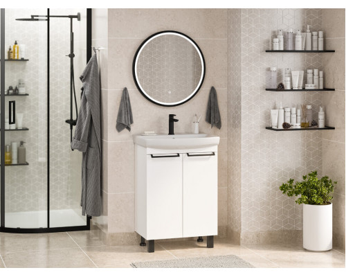 Приобрести Клермонт - 60 тумба прямая напольная (эмаль) в магазине сантехники Santeh-Crystal.ru