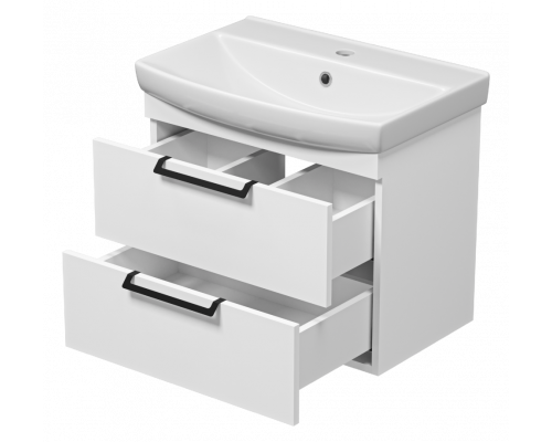Купить Клермонт - 60 тумба подвесная 2 ящ. (эмаль) в магазине сантехники Santeh-Crystal.ru
