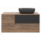 Приобрести Коломбо -100 Тумба подвесная 2 ящ. с отталк. прав. ДСП (Дуб Галифакс) в магазине сантехники Santeh-Crystal.ru