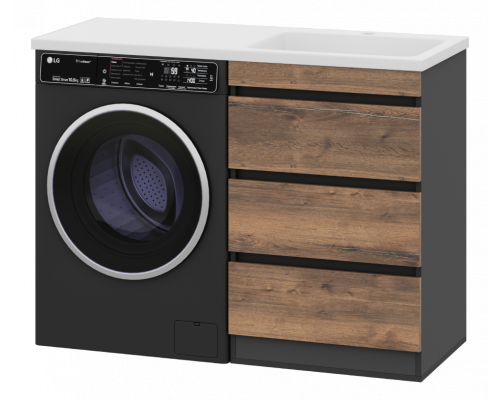 Купить Коломбо - 60 Тумба под стиральную машину напольная 3 ящ. в магазине сантехники Santeh-Crystal.ru