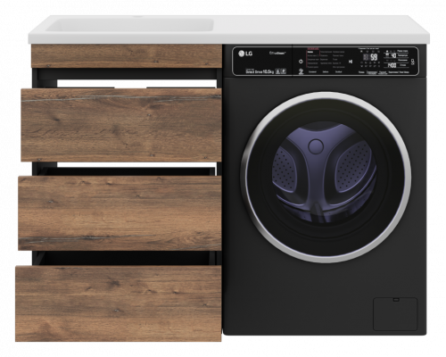 Купить Коломбо - 60 Тумба под стиральную машину напольная 3 ящ. в магазине сантехники Santeh-Crystal.ru