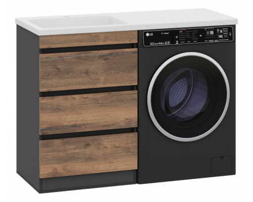 Купить Коломбо - 60 Тумба под стиральную машину напольная 3 ящ. в магазине сантехники Santeh-Crystal.ru