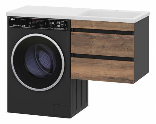 Заказать Коломбо - 60 Тумба под стиральную машину подвесная 2 ящ. в магазине сантехники Santeh-Crystal.ru