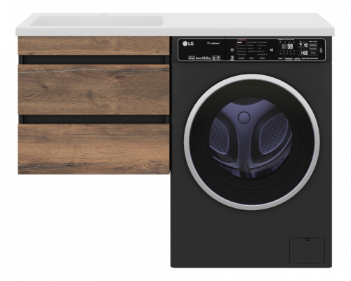 Заказать Коломбо - 60 Тумба под стиральную машину подвесная 2 ящ. в магазине сантехники Santeh-Crystal.ru