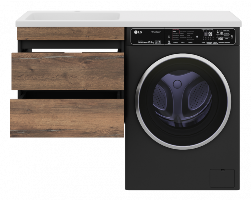 Заказать Коломбо - 60 Тумба под стиральную машину подвесная 2 ящ. в магазине сантехники Santeh-Crystal.ru