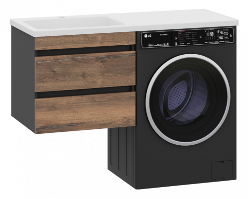 Заказать Коломбо - 60 Тумба под стиральную машину подвесная 2 ящ. в магазине сантехники Santeh-Crystal.ru