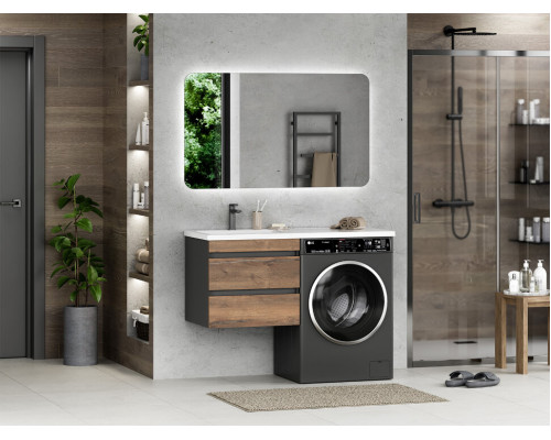 Заказать Коломбо - 60 Тумба под стиральную машину подвесная 2 ящ. в магазине сантехники Santeh-Crystal.ru