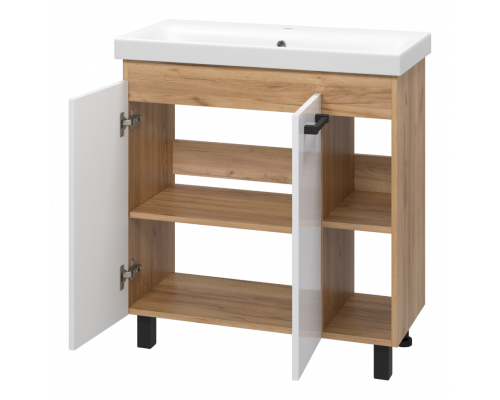 Приобрести Крафт - 80 Тумба напольная 2 дв. в магазине сантехники Santeh-Crystal.ru