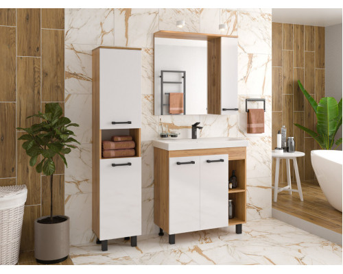 Приобрести Крафт - 80 Тумба напольная 2 дв. в магазине сантехники Santeh-Crystal.ru