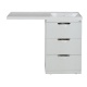 Купить Куба - 50 Тумба 3 ящ. под стиральную машину белая эмаль в магазине сантехники Santeh-Crystal.ru