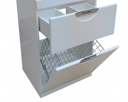 Приобрести Куба - 60 Тумба 1 ящ. под стиральную машину белая эмаль / Б/К в магазине сантехники Santeh-Crystal.ru