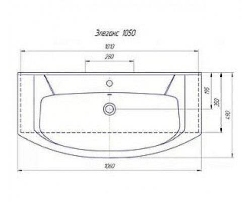 Заказать Лаванда -105 Тумба с 2 ящ. белая в магазине сантехники Santeh-Crystal.ru