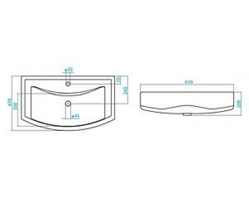 Заказать Лаванда - 80 Тумба прямая белая в магазине сантехники Santeh-Crystal.ru