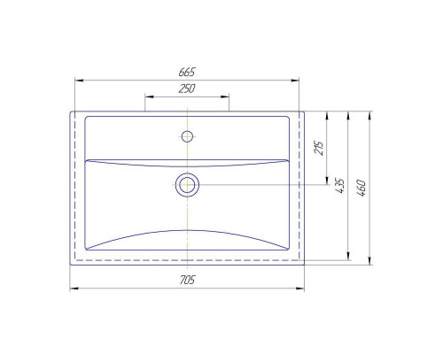 Купить Лайм - 70 Тумба напольная  с 2 ящ. комбинированная в магазине сантехники Santeh-Crystal.ru