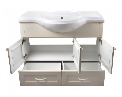 Заказать Латте -105 Тумба с 2 ящ. бежевая эмаль в магазине сантехники Santeh-Crystal.ru