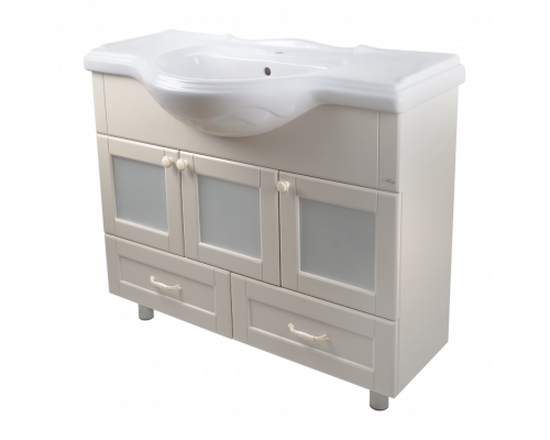 Заказать Латте -105 Тумба с 2 ящ. бежевая эмаль в магазине сантехники Santeh-Crystal.ru