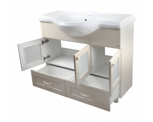 Заказать Латте -105 Тумба с 2 ящ. бежевая эмаль в магазине сантехники Santeh-Crystal.ru