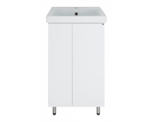 Приобрести Лира - 50 Тумба прямая напольная белая эмаль с отталкив. в магазине сантехники Santeh-Crystal.ru