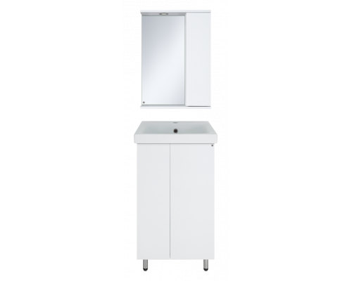 Приобрести Лира - 50 Тумба прямая напольная белая эмаль с отталкив. в магазине сантехники Santeh-Crystal.ru