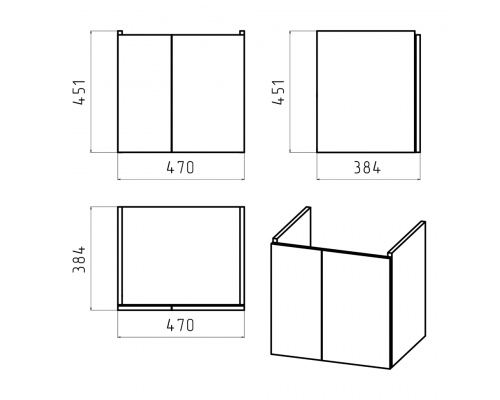 Приобрести Лира - 50 Тумба прямая подвесная белая эмаль с отталкив. в магазине сантехники Santeh-Crystal.ru