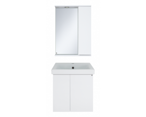 Приобрести Лира - 50 Тумба прямая подвесная белая эмаль с отталкив. в магазине сантехники Santeh-Crystal.ru