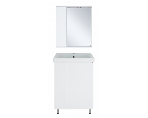 Купить Лира - 60 Тумба прямая напольная белая эмаль с отталкив. в магазине сантехники Santeh-Crystal.ru