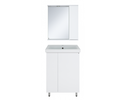 Купить Лира - 60 Тумба прямая напольная белая эмаль с отталкив. в магазине сантехники Santeh-Crystal.ru