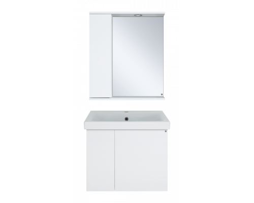 Купить Лира - 60 Тумба прямая подвесная белая эмаль с отталкив. в магазине сантехники Santeh-Crystal.ru