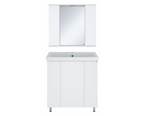 Заказать Лира - 80 Тумба прямая напольная белая эмаль с отталкив. в магазине сантехники Santeh-Crystal.ru