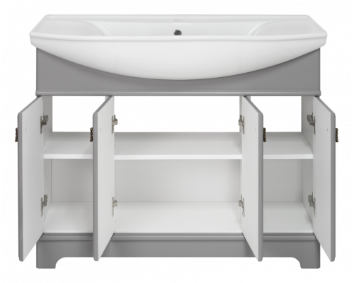 Приобрести Лувр -105 Тумба напольная, серая в магазине сантехники Santeh-Crystal.ru