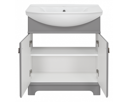 Заказать Лувр - 65 Тумба напольная, серая в магазине сантехники Santeh-Crystal.ru