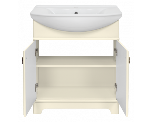Купить Лувр - 75 Тумба напольная, слоновая кость О в магазине сантехники Santeh-Crystal.ru