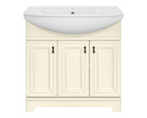 Купить Лувр - 85 Тумба напольная, слоновая кость О в магазине сантехники Santeh-Crystal.ru