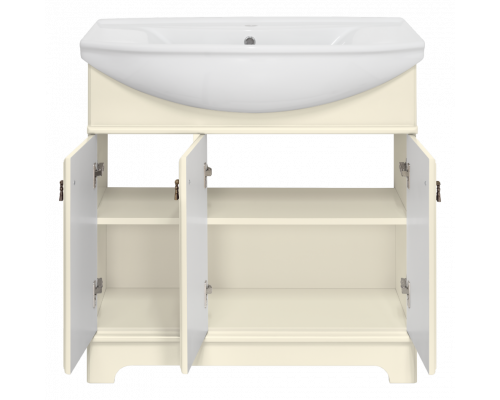 Купить Лувр - 85 Тумба напольная, слоновая кость О в магазине сантехники Santeh-Crystal.ru