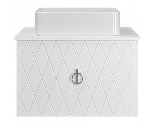 Заказать Манго - 65 Тумба подвесная 1 ящ белая эмаль глянец в магазине сантехники Santeh-Crystal.ru