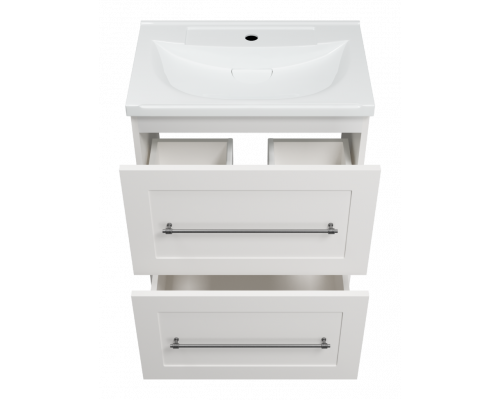 Приобрести Марта - 60 Тумба напольная 2 ящ. белая эмаль (глянец) в магазине сантехники Santeh-Crystal.ru