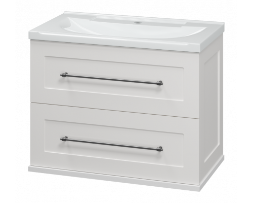 Заказать Марта - 70 Тумба подвесная 2 ящ. белая эмаль (глянец) в магазине сантехники Santeh-Crystal.ru