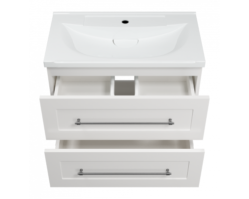 Заказать Марта - 70 Тумба подвесная 2 ящ. белая эмаль (глянец) в магазине сантехники Santeh-Crystal.ru