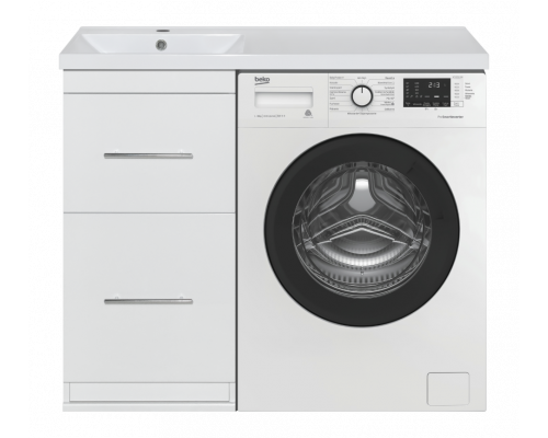 Купить Мексика - 50 Тумба под стиральную машину белая эмаль в магазине сантехники Santeh-Crystal.ru