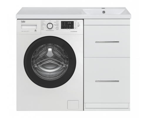 Купить Мексика - 50 Тумба под стиральную машину белая эмаль в магазине сантехники Santeh-Crystal.ru