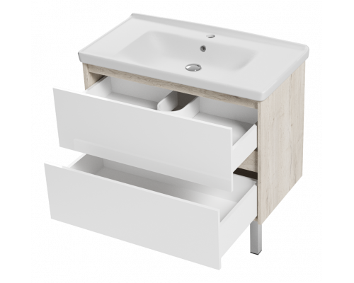 Заказать Мускат - 90 Тумба напольная 2 ящ. в магазине сантехники Santeh-Crystal.ru