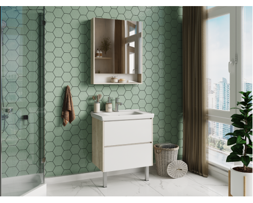 Заказать Мускат - 90 Тумба напольная 2 ящ. в магазине сантехники Santeh-Crystal.ru