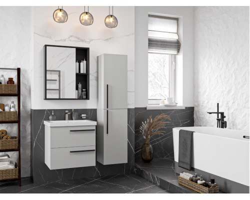 Заказать Ненси - 60 Тумба подвесная 2 ящ серая мат. эмаль О в магазине сантехники Santeh-Crystal.ru