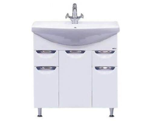 Заказать Орхидея - 75 Тумба 2 ящ. (корзина) белая эмаль в магазине сантехники Santeh-Crystal.ru