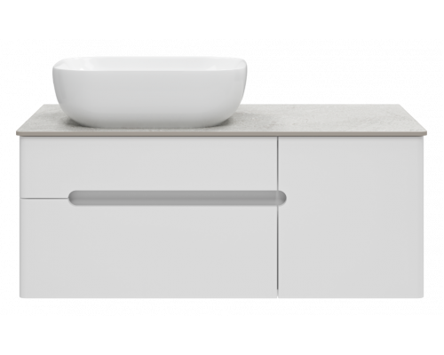 Приобрести Роял -100 Тумба подвесная с 2 ящ. 1 дв. белый в магазине сантехники Santeh-Crystal.ru