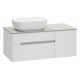 Приобрести Роял -100 Тумба подвесная с 2 ящ. 1 дв. белый в магазине сантехники Santeh-Crystal.ru