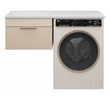 ENFIDA - 60 Тумба подвесная 1 ящ. под стир. машину, бежевая мат. эмаль (Энфида)