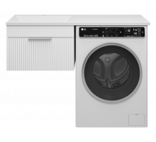 ENFIDA - 60 Тумба подвесная 1 ящ. под стир. машину, белая мат. эмаль (Энфида)