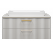 ELCHE -100 Тумба подвесная с 2 ящ. сер.кашемир (эмаль)